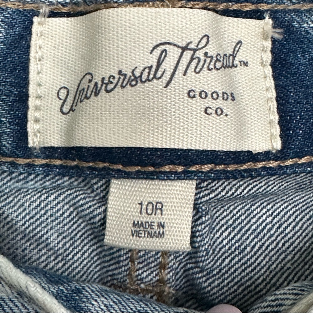 Universal Thread Patchwork Mid Rise Jeans Size 10 Regular - Picture 8 of 14